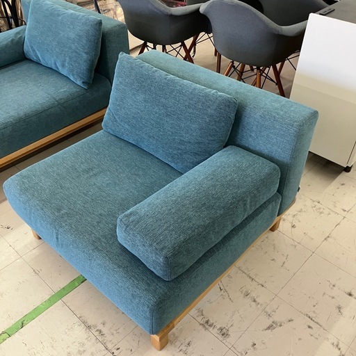 中古　 SIEVE レクト　ユニットソファ　カウチセット　ブルー　公田店