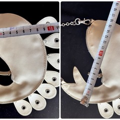 アートな魚型レザーミニショルダーバッグ　チャーム　カードケース　コインケースの画像