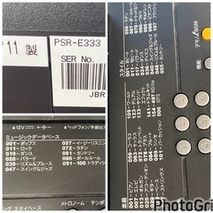お薦め品‼️高音質‼️ヤマハ ポータトーンキーボード PSR-E333 2011年#電子ピアノの画像
