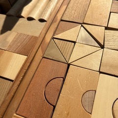 天然木の積み木　2段の画像