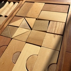 天然木の積み木　2段の画像