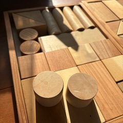 天然木の積み木　2段の画像