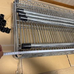 ⭐️スチールラック⭐️
1セット3段➕サイズ違いのラック2枚脚なし の画像