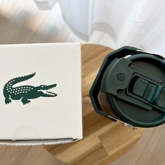 成約済_【新品】【売ります】LACOSTE ラコステ 水筒 モスグリーン の画像