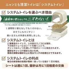 猫トイレ システムトイレ ニャンとも清潔トイレ 本体セット　一式の画像