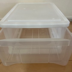 あげます！無印衣類収納ケース　ポリプロピレンの画像