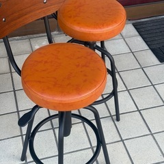 TAMカウンターチェア　2つセット　1207-01の画像