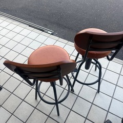 TAMカウンターチェア　2つセット　1207-01の画像