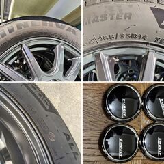 軽用 オールシーズンタイヤ & ホイール 165/65R14 4本【20km程度配送可能・土浦】の画像