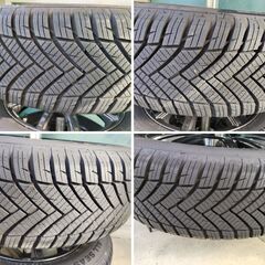 軽用 オールシーズンタイヤ & ホイール 165/65R14 4本【20km程度配送可能・土浦】の画像