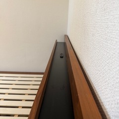 ダブルベッド　フレーム　宮つきの画像