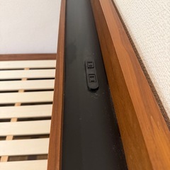 ダブルベッド　フレーム　宮つきの画像