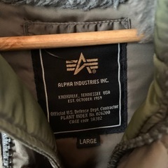N-3B ALPHA INDUSTRIES フライトジャケット アルファ社製 Lサイズの画像