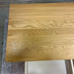 廃盤品 無印良品 オーク無垢材 デスク キャビネット セットの画像