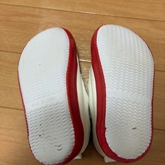 上履き　赤　15.5の画像