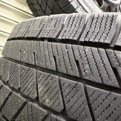 お話し中。バリ溝BRIDGESTONE VRX3 鉄ホイール付き15インチの画像