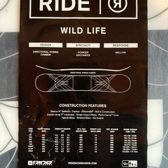 スノボセット　Ride  Wildlife 154 / K2 Machの画像