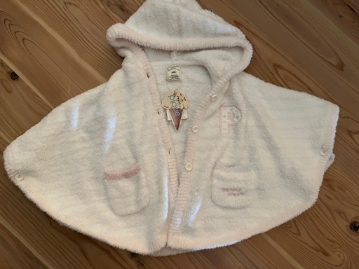 ジェラートピケのホワイトポンチョ新品
