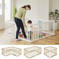 【決まりました】木製ベビーサークル　カトージの画像