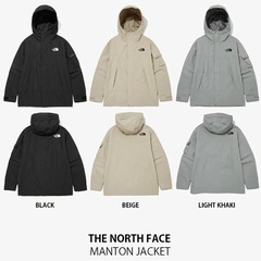 ノースフェイス マウンテンパーカー ジャケット ベージュ Lの画像