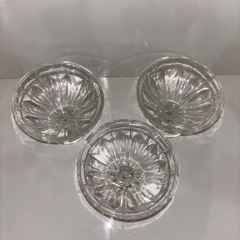 3点セット❣️パフェグラス🍨レトロ🍮皿食器洋食器デザート食器の画像