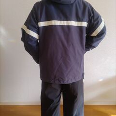 【AIRBORN  エアボーン】 スノーボード ジャケット レディースLサイズ ネイビー アウトドアの画像