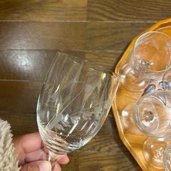 未使用　グラスまとめて　透かしカット　の画像