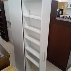 リユースのサカイ栃木店★ジモティ割あり★  隙間収納 ホワイト W37.5×D37×H182 クリーニング済み TC11879の画像