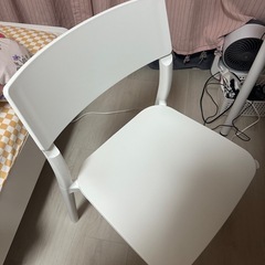 IKEA テーブル＋椅子 ホワイト セット（単品可）の画像