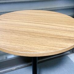 312 サイドテーブル   高さ調節可 丸テーブル   高さ56～96cmの画像