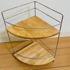 トイレの三角コーナー　棚　中古の画像