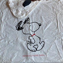 スヌーピー　白ポンチョ➕カチューシャ２つの画像