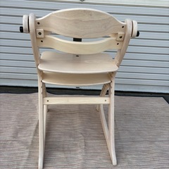 【美品】大和屋sukusuku 木製ハイチェア すくすくチェアGLテーブル付きの画像
