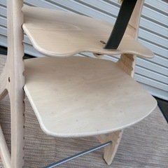 【美品】大和屋sukusuku 木製ハイチェア すくすくチェアGLテーブル付きの画像