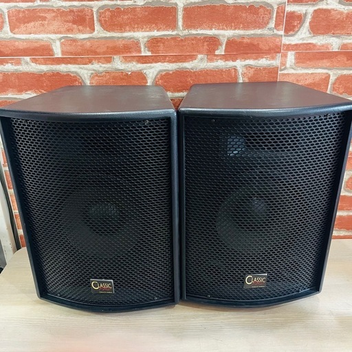 【美品】Classic Pro PA10/4 PAスピーカー ２本ペア ワイヤレスマイク付属]CLASSIC PRO / PA10/4 ワイヤレスマイク1本