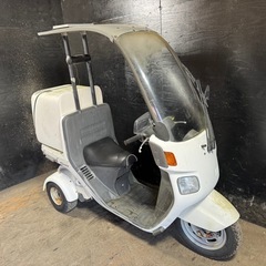 ★支払い総額5.5万円★関東圏内即日配送可能！ホンダ　ジャイロキャノピー　TA02 ワイドスペーサー！ミニカー登録OK！リアボックス付き！の画像