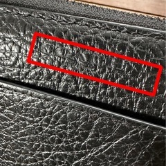 COACH ブラック ダブルジッパー セカンドバッグの画像