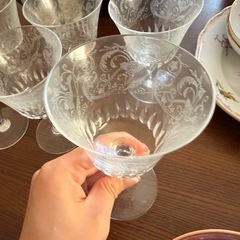 バカラ パルメ ワイングラス 6本の画像