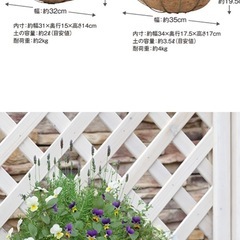 ウォールハンギングバスケットの画像