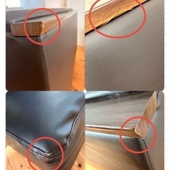 レザー調4〜6人がけソファの画像