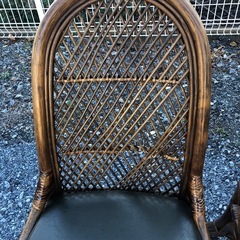 　籐ダイニングチェア　4脚セットの画像