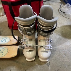 スキー　靴　ポール　セットの画像