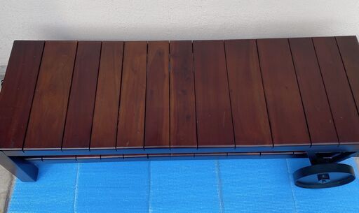 レトロ風 車輪付テレビ台 ストア テレビボード ローボード 幅120㎝