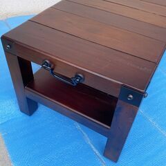 レトロ風 車輪付テレビ台 テレビボード ローボード 幅120㎝の画像