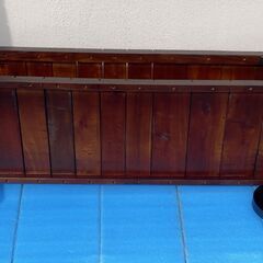 レトロ風 車輪付テレビ台 テレビボード ローボード 幅120㎝の画像