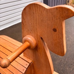 木馬　モクバ　木製　インテリア　天然木　アンティークの画像