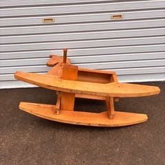 木馬　モクバ　木製　インテリア　天然木　アンティークの画像