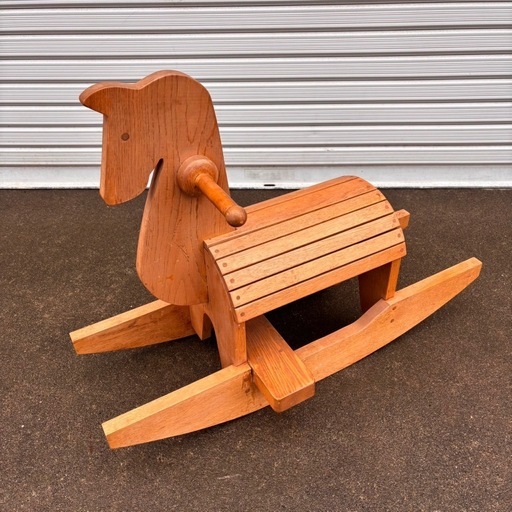 【送料込】木馬　モクバ　木製　インテリア　天然木　アンティーク 送料込】木馬 モクバ 木製 インテリア 天然木 アンティーク