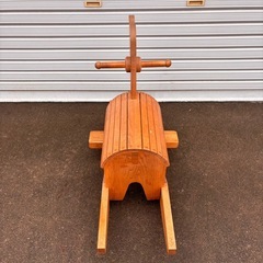 木馬　モクバ　木製　インテリア　天然木　アンティークの画像