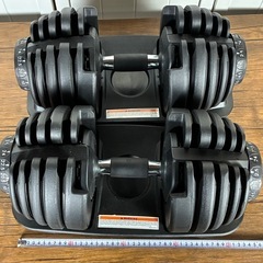 可変式ダンベル　24キロ　2個セット　ダンベル　トレーニング　筋トレ器具の画像